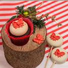 culpitt-christmas-red-bows-sugar-decorations - Culpitt Christmas Red Bows Sugar Decorations