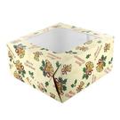 culpitt-vintage-bells-square-cake-box-20x10cm - Culpitt Vintage Bells Square Cake Box  20x10cm