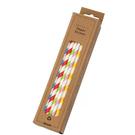 dexam-stripped-straws-assorted-colours - Dexam Striped Straws Assorted Colours Pack of 50