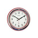 dunlevy-red-classic-wall-clock-14inch - Dunlevy Red Classic Wall Clock 14inch