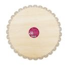 edd-round-wooden-plate-with-lace-cut - Eddingtons Round Wooden Serving Plate with Laser Cut