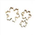 eddingtons-brass-snowflake-cookie-cutters-with-white-top-set-of-3 - Eddingtons Brass 3pc Christmas Snowflake Cookie Cutters with White Top