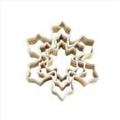 eddingtons-brass-snowflake-cookie-cutters-with-white-top-set-of-3 - Eddingtons Brass 3pc Christmas Snowflake Cookie Cutters with White Top