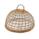 eddingtons-epicurean-wicker-food-cover-mesh-50cm - Epicurean Rattan Mesh Food Cover 50cm