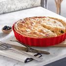 emile-henry-dish-pie-dish-28cm-red - Emile Henry Deep Flan Dish Red 