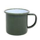 falcon-enamel-8cm-mug-moss-green - Falcon Enamel Mug Green with Moss Green Rim 8cm