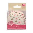 funcakes-baking-cups-hearts-pk-48 - FunCakes 48 Baking Cups Heart 