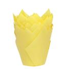 funcakes-house-of-marie-tulip-muffine-cup-yellow-36pc - House of Marie Muffin Cups Tulip Yellow 36pc