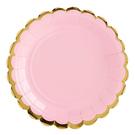 funcakes-partydeco-plates-light-pink-18cm - Funcakes PartyDeco Plates Light Pink 18cm pk-6