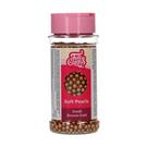 funcakes-soft-pearls-small-bronze-gold-70g - FunCakes Soft Pearls Small Bronze Gold 70 g