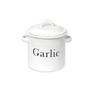 garden-trading-enamel-garlic-store-white - Garden Trading Enamel Garlic Store White
