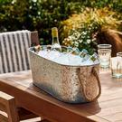 garden-trading-wendlebury-oval-drinks-bucket-galvanised-steel - Garden Trading Wendlebury Oval Drinks Bucket Galvanised Steel