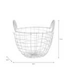 garden-trading-white-wirework-basket-small - Garden Trading White Wirework Basket-Small
