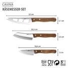 gefu-cheese-knife-set-of-3-cavina - Gefu Cheese Knife Set of 3 CAVINA