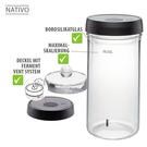 gefu-fermentation-jar-glass-weight-nativo-1.5l - Gefu Fermenting Jar & Glass Weight NATIVO 1.5L