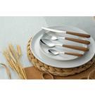 grunwerg-24-pieces-cutlery-set-wood-balmoral - Grunwerg 24 Pieces Cutlery Set Wood Effect