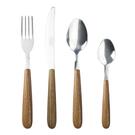 grunwerg-24-pieces-cutlery-set-wood-balmoral - Grunwerg 24 Pieces Cutlery Set Wood Effect