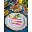 hadden-large-plate-red-fish-stoneware - Hadden Plate Large Red Fish Stoneware
