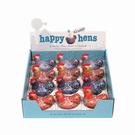 happy-hen-shaped-tins - Happy Hen Shaped Tins