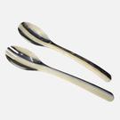 heim-sohne-salad-server-set-horn - Heim Sohne Salad Server Set-Horn