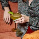 heres-how-lou-coupe-glass-olive-set-2 - Here's How Lou Coupe Olive Green Glass Set of 2 