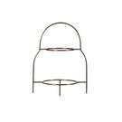 house-doctor-antique-brass-plate-stand - House Doctor Antique Brass Finish 2 Tier Plate Stand