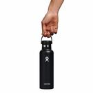 hydroflask-21-oz-standard-mouth-flex-cap-black - Hydroflask Standard Flex Cap Black 21oz(621ml)