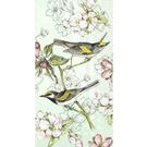 ihr-birds-symphony-green-guest-towel - IHR Guest Towels Birds Symphony Green