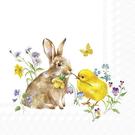 ihr-bunny-and-chick-cocktail-napkins - IHR Cocktail Napkins Bunny and Chick