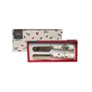 ihr-christmas-berry-allover-cream-box-butter-knives - IHR Christmas Berry Allover Cream Box Butter Knives