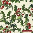 ihr-christmas-cocktail-napkins-holly-cream - IHR Christmas Cocktail Napkins Holly Cream