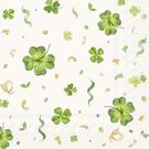 ihr-cocktail-napkins-lucky-clover-cream- - IHR Cocktail Napkins Lucky Clover Cream