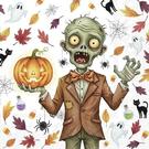 ihr-cocktail-napkins-zombie-scare - IHR Cocktail Napkins Zombie Scare