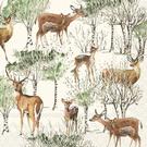ihr-deer-grove-cream-lunch-napkins - IHR Lunch Napkins Deer Grove Cream
