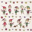 ihr-elves-at-work-cream-lunch-napkins - IHR Lunch Napkins Elves At Work Cream