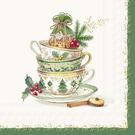 ihr-festive-tea-time-cream-lunch-napkins - IHR Lunch Napkins Festive Tea Time Cream
