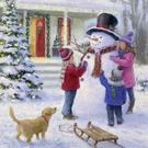 ihr-lunch-napkins-fun-with-the-snowman - IHR Christmas Lunch Napkins Fun With The Snowman