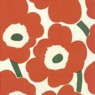 ihr-lunch-napkins-unikko-orange-green - IHR Lunch Napkins Unikko Orange Green