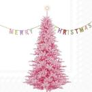 ihr-neon-xmas-tree-rose-lunch-napkins - IHR Christmas Lunch Napkins Neon Xmas mTree Rose