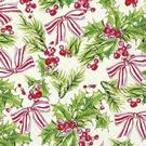 ihr-pink-holly-green-cocktail-napkins - IHR Cocktail Napkins Pink Holly Green