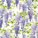 ihr-purple-wisteria-cream-lunch-napkins - IHR Lunch Napkins Purple Wisteria Cream