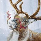 ihr-sam-in-the-snow-blue-lunch-napkins - IHR Lunch Napkins Sam In The Snow Blue