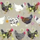 ihr-spatter-hens-lunch-napkins - IHR Lunch Napkins Spatter Hens 