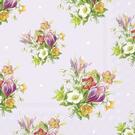 spring-bouquets-lilac-lunch-napkins - IHR Lunch Napkins Spring Bouquets Lilac