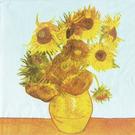 ihr-van-gogh-sunflowers-lunch-napkins - IHR Lunch Napkins Van Gogh Sunflowers