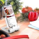 prepara-iPrep-mini-white-smart-phone-stand - Prepara iPrep Mini Folding Smartphone Stand White