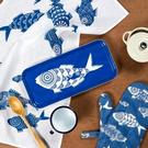 jamida-tray-32x15cm-blue-shoal-of-fish-asta-barrington - Jamida Shoal of Fish Blue Serving Tray by Asta Barrington 32cmx15cm