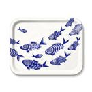 jamida-tray-36x28cm-white-shoal-of-fish-asta-barrington - Jamida Shoal of Fish White Serving Tray by Asta Barrington 36cmx28cm