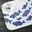 jamida-tray-36x28cm-white-shoal-of-fish-asta-barrington - Jamida Shoal of Fish White Serving Tray by Asta Barrington 36cmx28cm