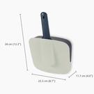 jj-cleanstore-dustpan-brush-blue - Joseph Joseph CleanStore Blue Wall-mounted Dustpan & Brush